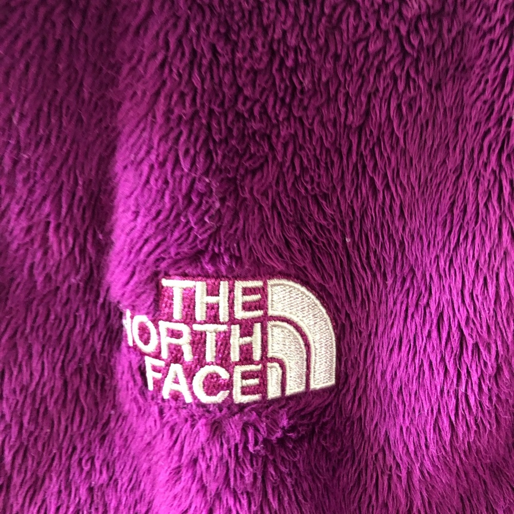 Wine colored North Face fleece zip up